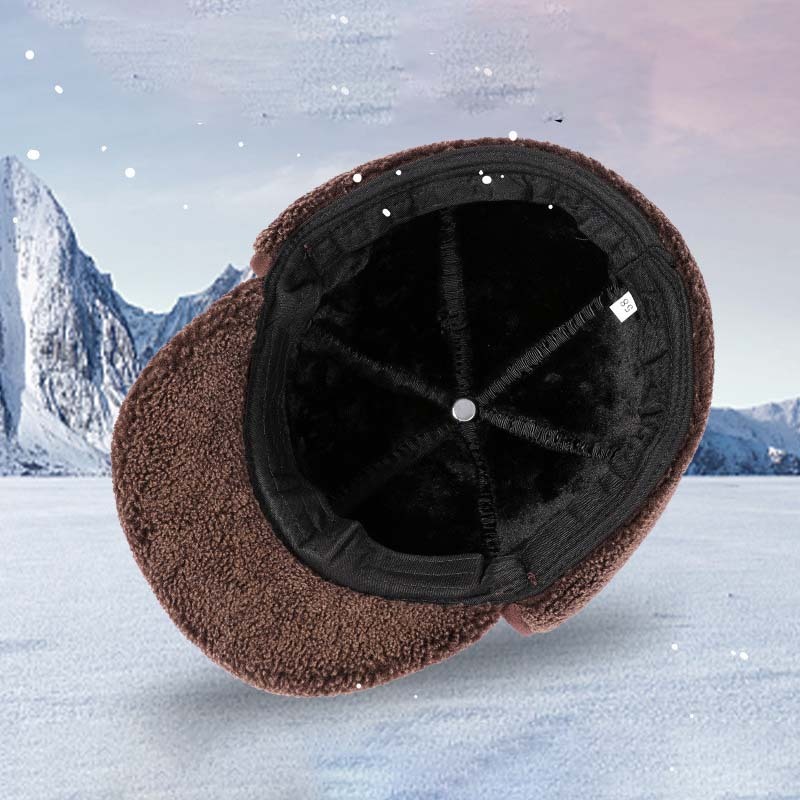 Men's Warm Suede Thickened Warm Ear Protection Cap-Unitsen