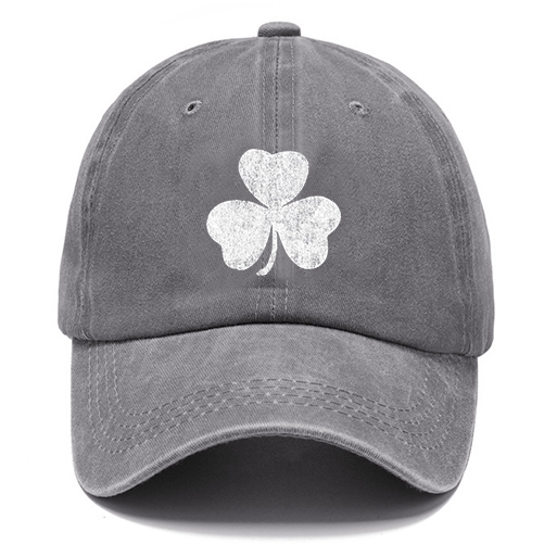 St. Patrick's Day Lucky You Shamrock Washed Cotton Sun Hat Vintage Outdoor Casual Cap-Unitsen