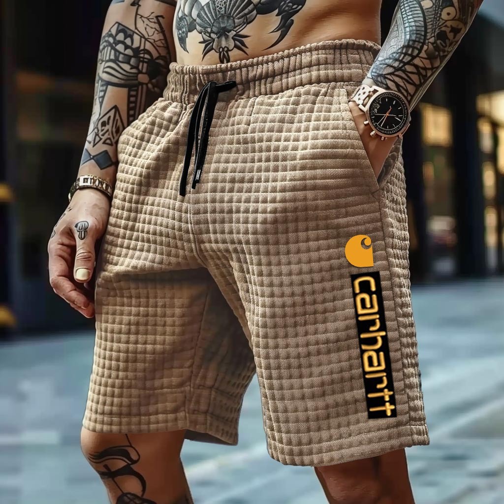 Carhartt Men's Vintage Check Quilted Surfing Walkshort Shorts-Unitsen