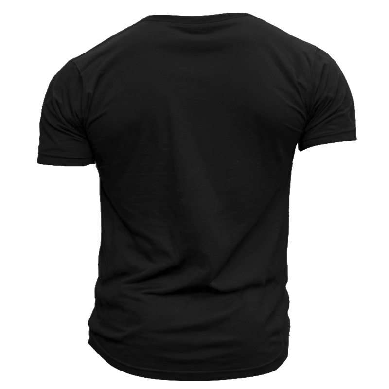 Men's Vintage Let's Get The Schnitzel Faced Oktoberfest Print Crew Neck Short Sleeve T-shirt-Unitsen