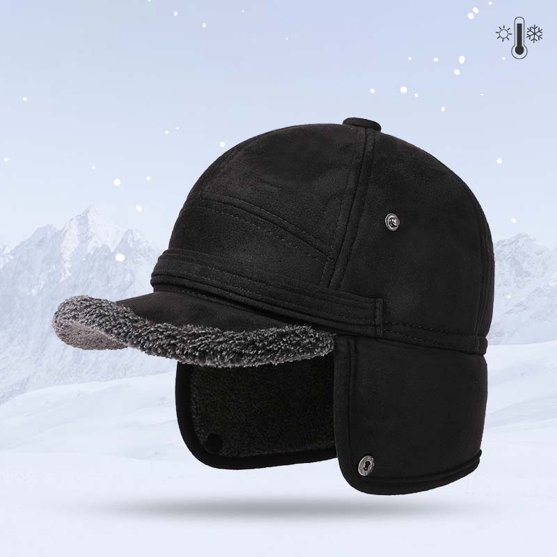 Men's Warm Suede Thickened Warm Ear Protection Cap-Unitsen