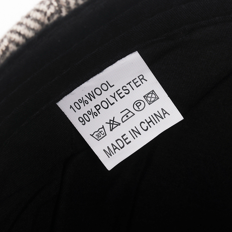 Herringbone Casual Warm Peaked Cap British Retro Progressive Hat-Unitsen