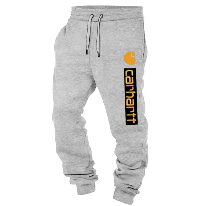 Men's Vintage Graphics Print Elastic Waist Drawstring Jogger Sweatpants-Unitsen