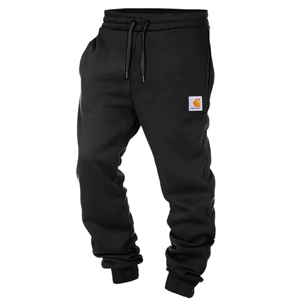 Men's Vintage Elastic Waist Drawstring Jogger Sweatpants-Unitsen