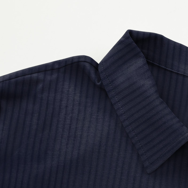 Men's T-Shirt Zipper Polo Stripe Print Outdoor Summer Daily Short Sleeve Tops-Unitsen