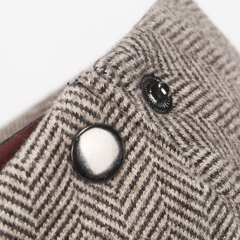 Herringbone Casual Warm Peaked Cap British Retro Progressive Hat-Unitsen