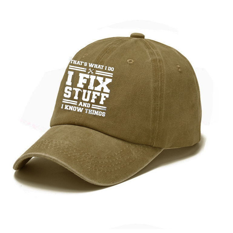 That's What I Do I Fix Stuff And I Know Things Sun Hat-Unitsen