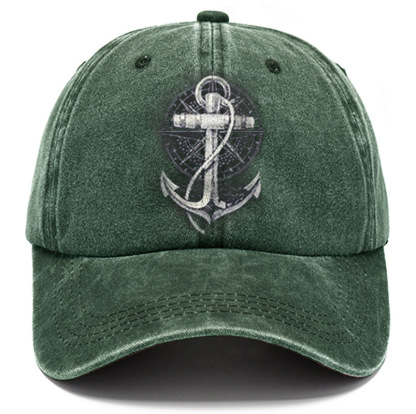 Nautical Anchor Print Sun Hat-Unitsen