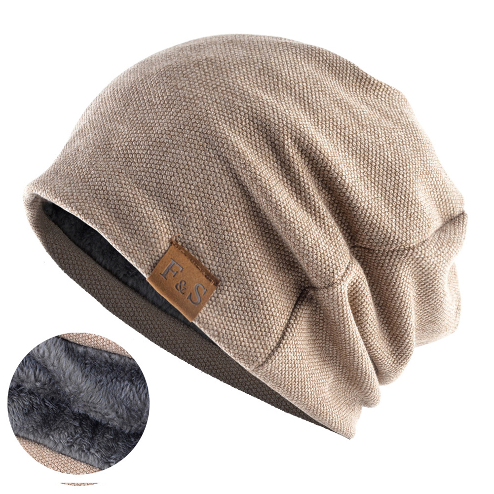 Men Vintage Warm Knitted Beanie Hat Outdoor Tactical Hat-Unitsen