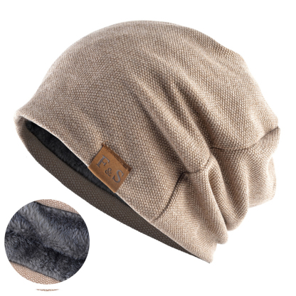 Men Vintage Warm Knitted Beanie Hat Outdoor Tactical Hat-Unitsen