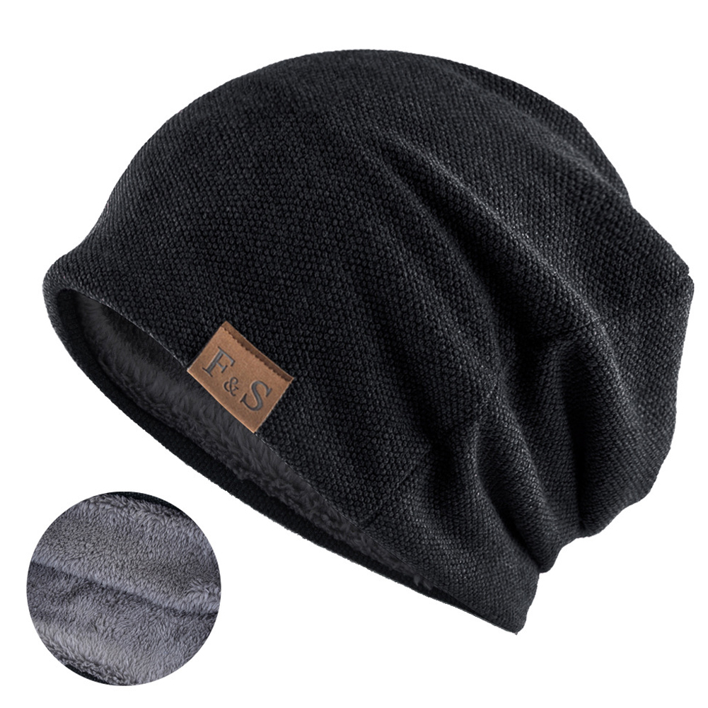 Men Vintage Warm Knitted Beanie Hat Outdoor Tactical Hat-Unitsen