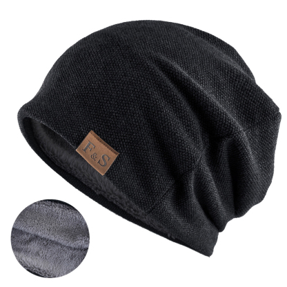 Men Vintage Warm Knitted Beanie Hat Outdoor Tactical Hat-Unitsen