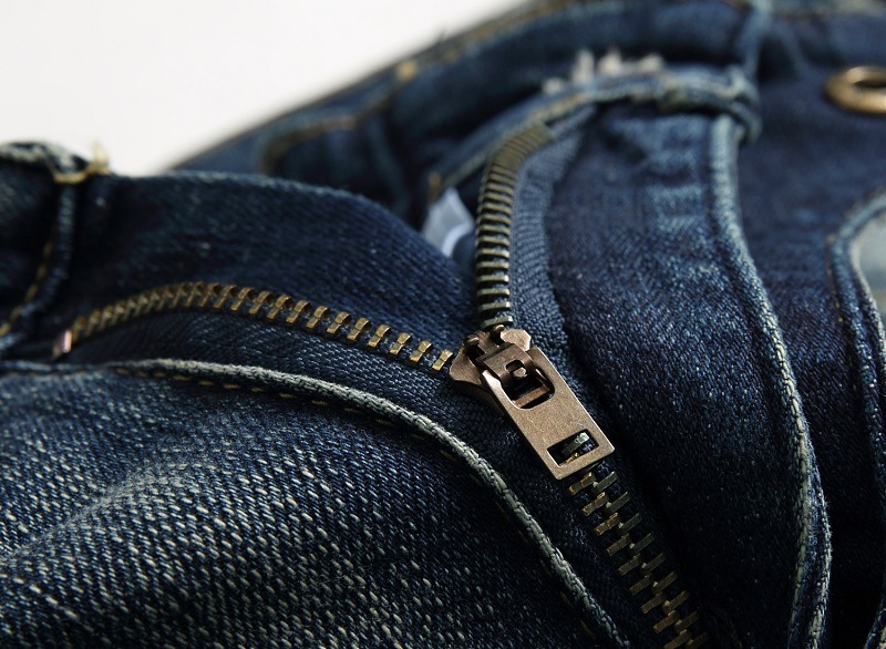 Men's Vintage Distressed Washed Biker Jeans-Unitsen