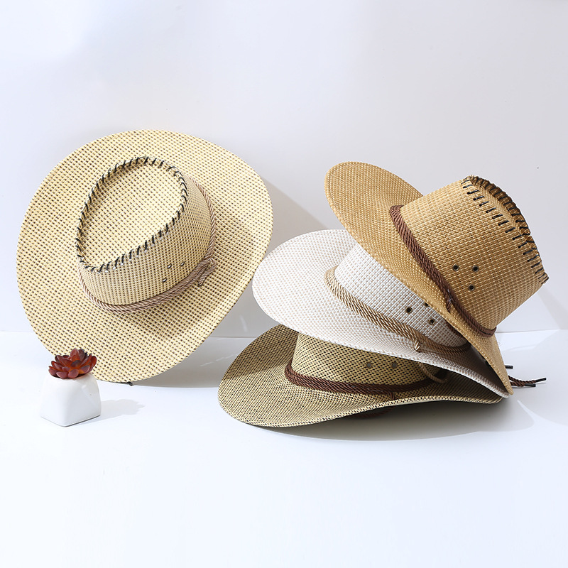 Men's Vintage Western Cowboy Sun Hat-Unitsen