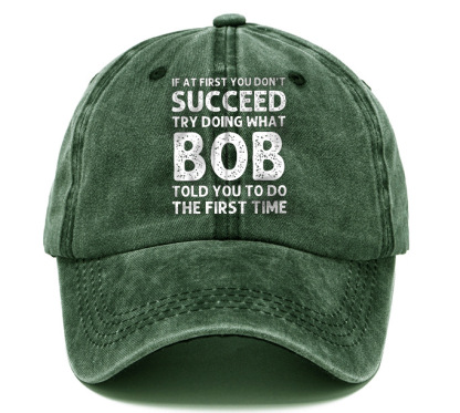 Men's If At First You Don'T Succeed Try Doing What Bob Told You To Do The First Time Sun Hat-Unitsen