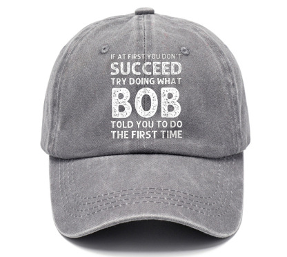 Men's If At First You Don'T Succeed Try Doing What Bob Told You To Do The First Time Sun Hat-Unitsen