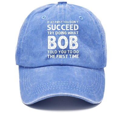 Men's If At First You Don'T Succeed Try Doing What Bob Told You To Do The First Time Sun Hat-Unitsen