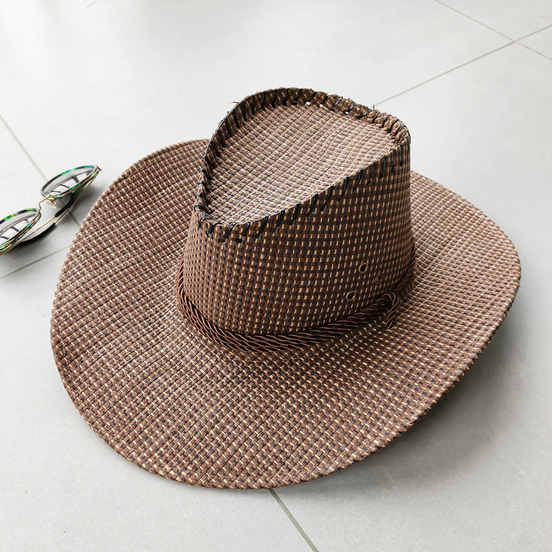 Men's Vintage Western Cowboy Sun Hat-Unitsen