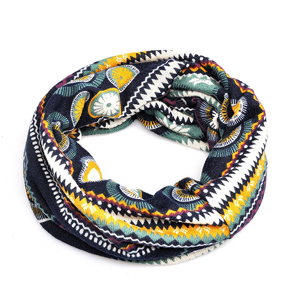 Ethnic Floral Double Use Outdoor Knitted Hat-Unitsen