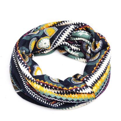 Ethnic Floral Double Use Outdoor Knitted Hat-Unitsen