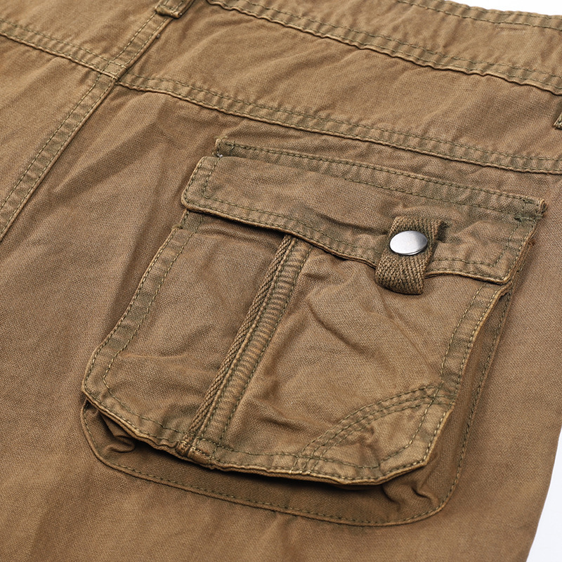 Men's Outdoor Multi-pocket Cotton Casual Cargo Pants-Unitsen