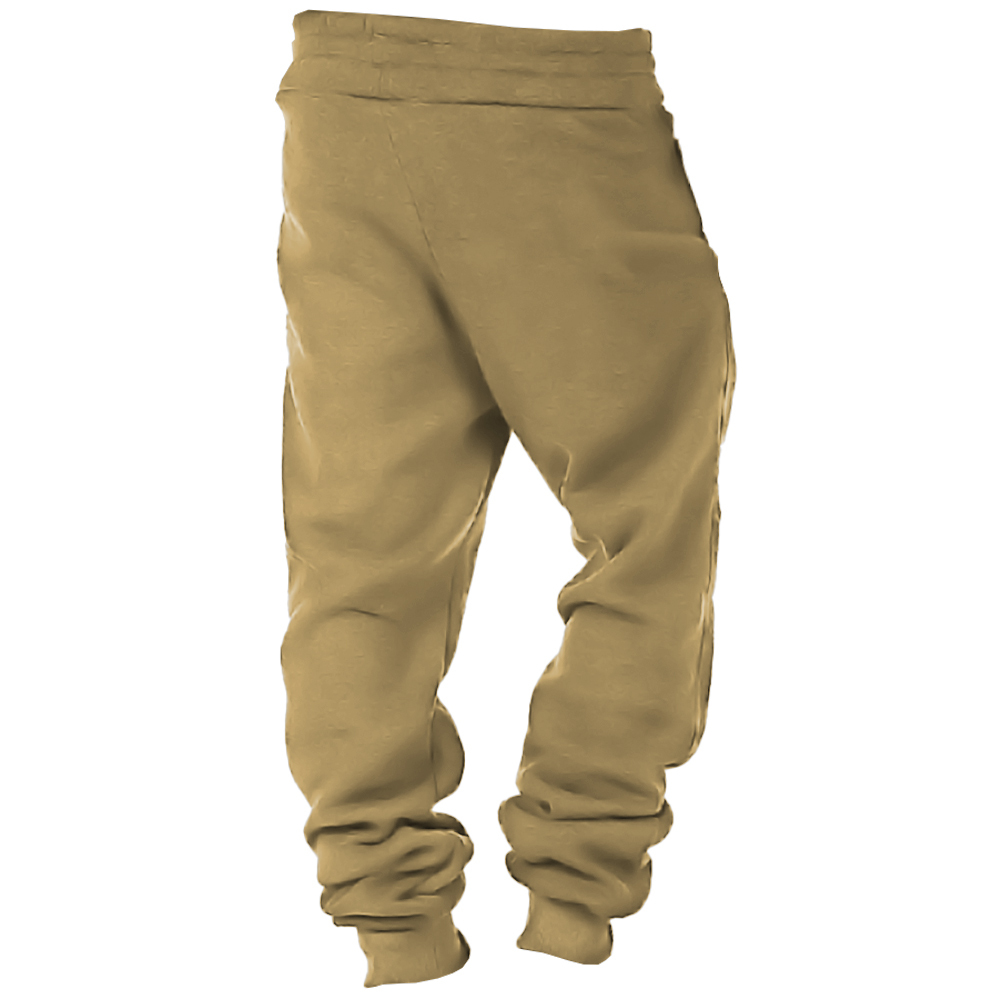 Men's Vintage Compass Nautical Sailing Print Casual Pants-Unitsen