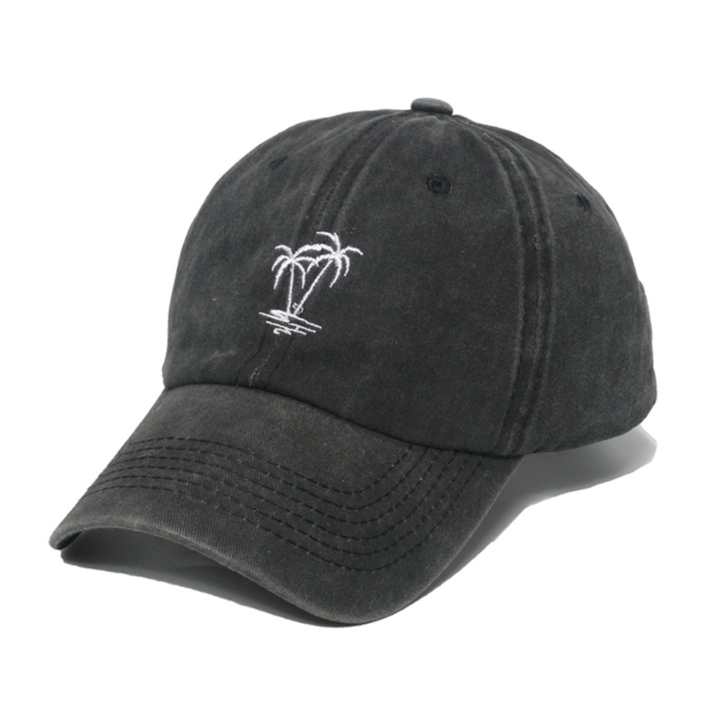 Men's Vintage Embroidered Coconut Tree Outdoor Cap-Unitsen