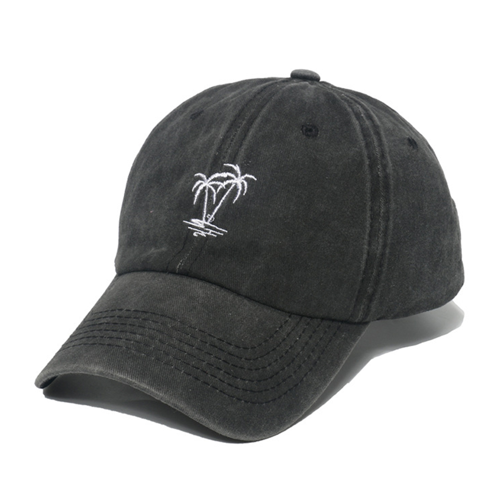 Men's Vintage Embroidered Coconut Tree Outdoor Cap-Unitsen