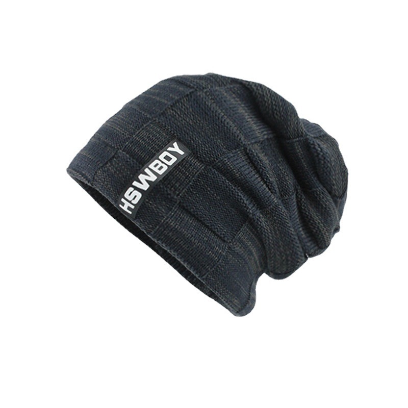 Men's Retro Contrast Color Warm Knit Hat-Unitsen