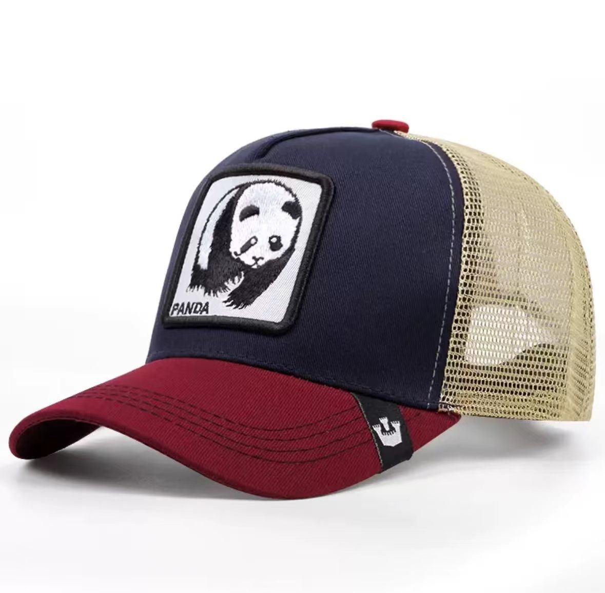 Animal Baseball Cap, Sun Protection Mesh, Embroidered Truck Driver, Black Panther,Rooster And Lion Hat-Unitsen
