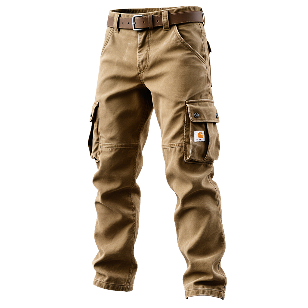 Carhartt Men's Vintage Khaki Cargo Work Pants-Unitsen