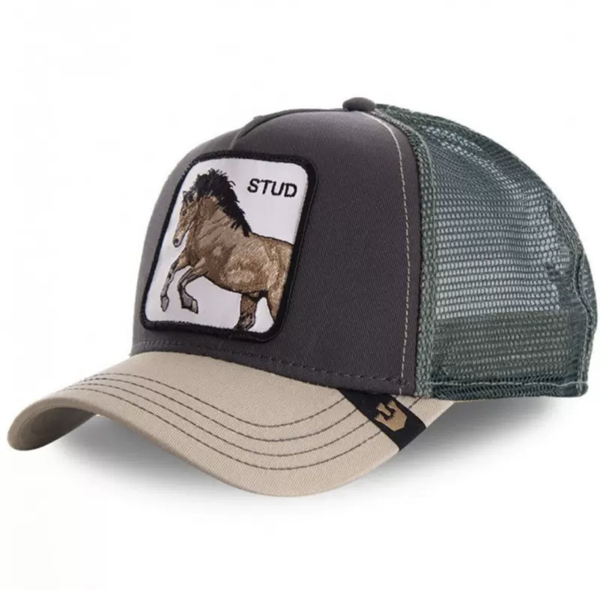 Animal Baseball Cap, Sun Protection Mesh, Embroidered Truck Driver, Black Panther,Rooster And Lion Hat-Unitsen