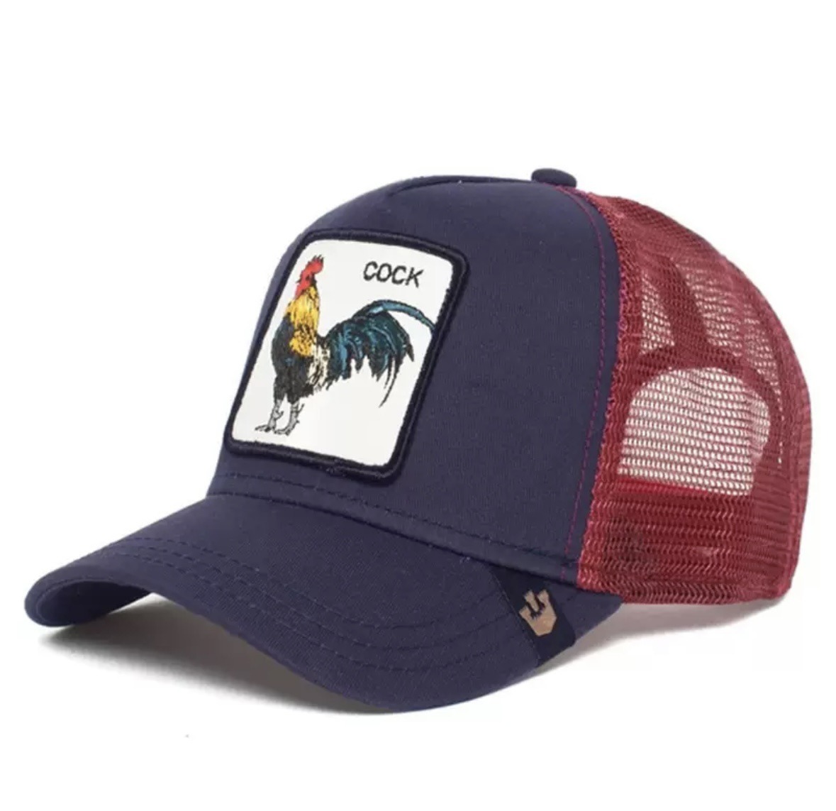 Animal Baseball Cap, Sun Protection Mesh, Embroidered Truck Driver, Black Panther,Rooster And Lion Hat-Unitsen