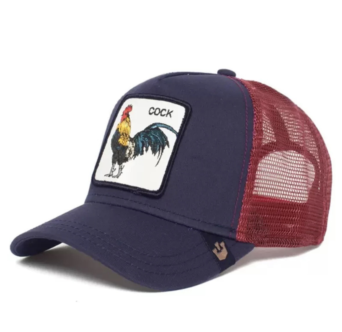 Animal Baseball Cap, Sun Protection Mesh, Embroidered Truck Driver, Black Panther,Rooster And Lion Hat-Unitsen