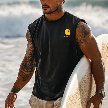 Carhartt Men's Vintage Surf Sleeveless Muscle Tank Top-Unitsen