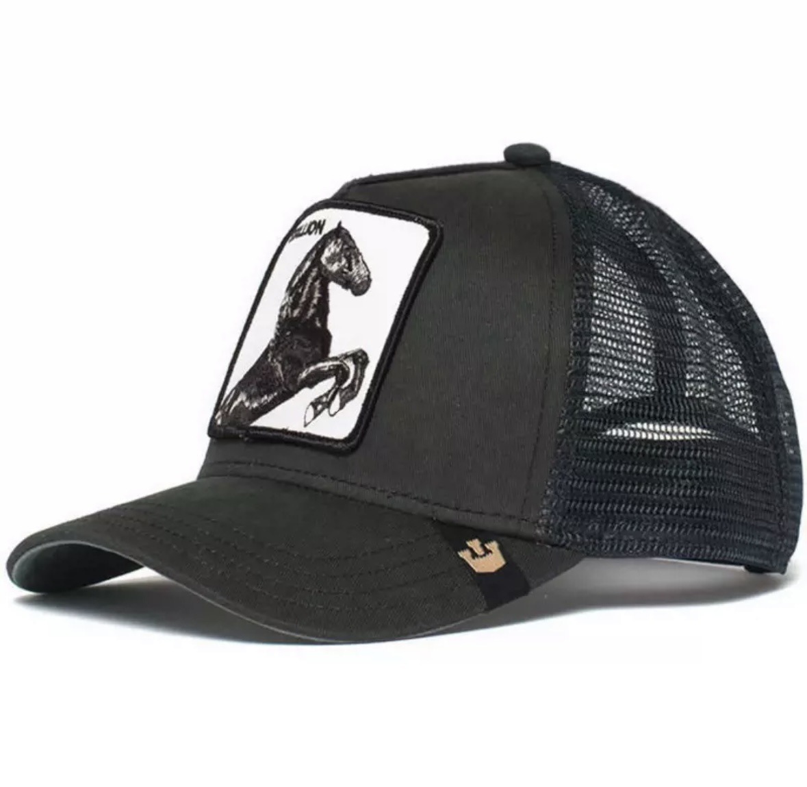 Animal Baseball Cap, Sun Protection Mesh, Embroidered Truck Driver, Black Panther,Rooster And Lion Hat-Unitsen