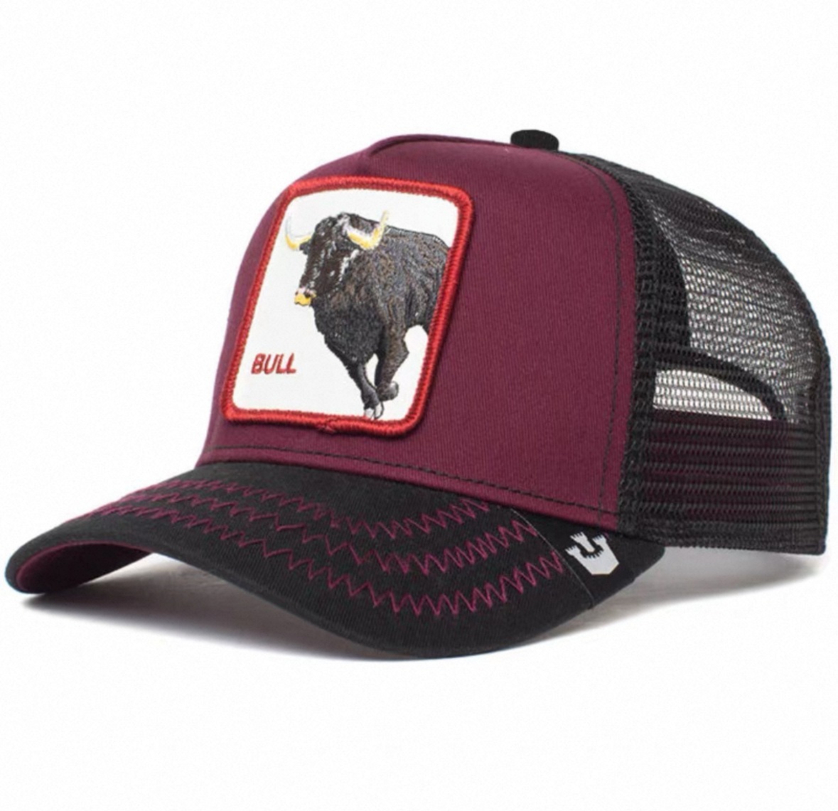 Animal Baseball Cap, Sun Protection Mesh, Embroidered Truck Driver, Black Panther,Rooster And Lion Hat-Unitsen