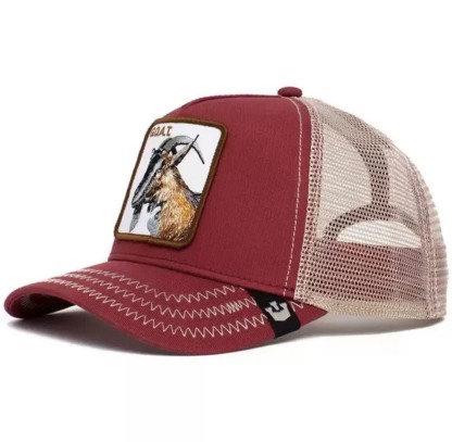 Animal Baseball Cap, Sun Protection Mesh, Embroidered Truck Driver, Black Panther,Rooster And Lion Hat-Unitsen