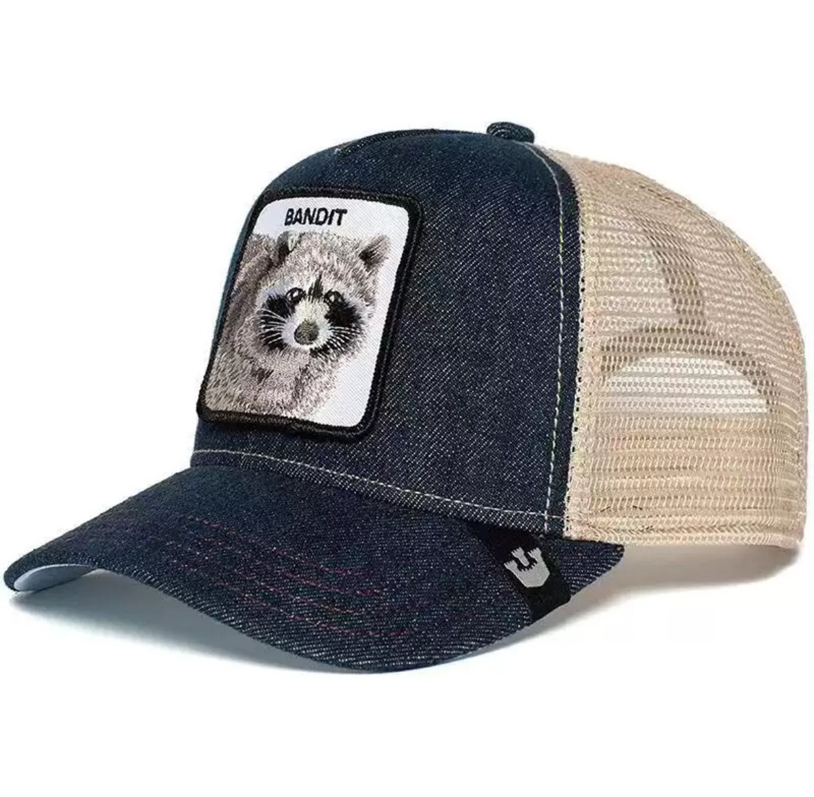 Animal Baseball Cap, Sun Protection Mesh, Embroidered Truck Driver, Black Panther,Rooster And Lion Hat-Unitsen