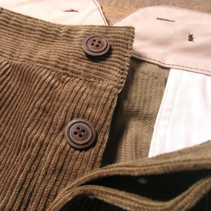 1920s 12oz Corduroy Farmer Work Trousers-Unitsen