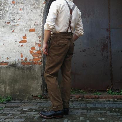 1920s 12oz Corduroy Farmer Work Trousers-Unitsen
