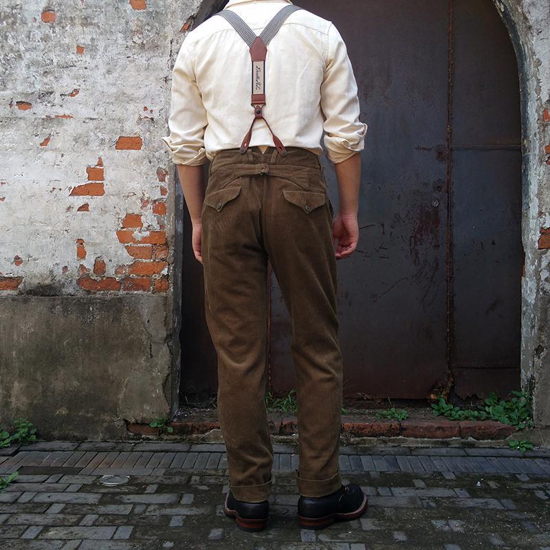 1920s 12oz Corduroy Farmer Work Trousers-Unitsen