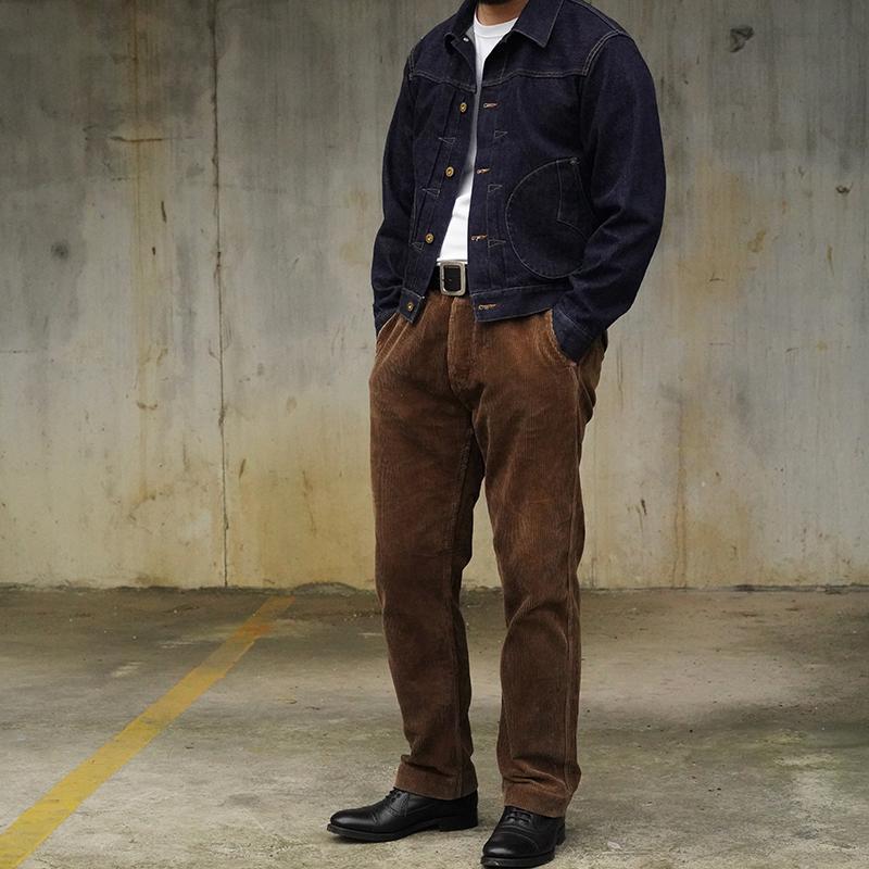 1920s 12oz Corduroy Farmer Work Trousers-Unitsen