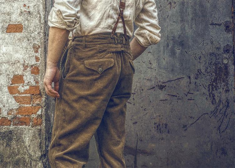 1920s 12oz Corduroy Farmer Work Trousers-Unitsen