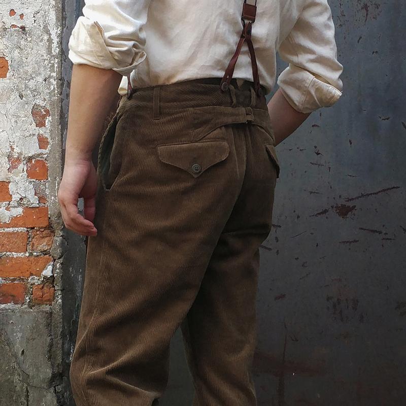 1920s 12oz Corduroy Farmer Work Trousers-Unitsen