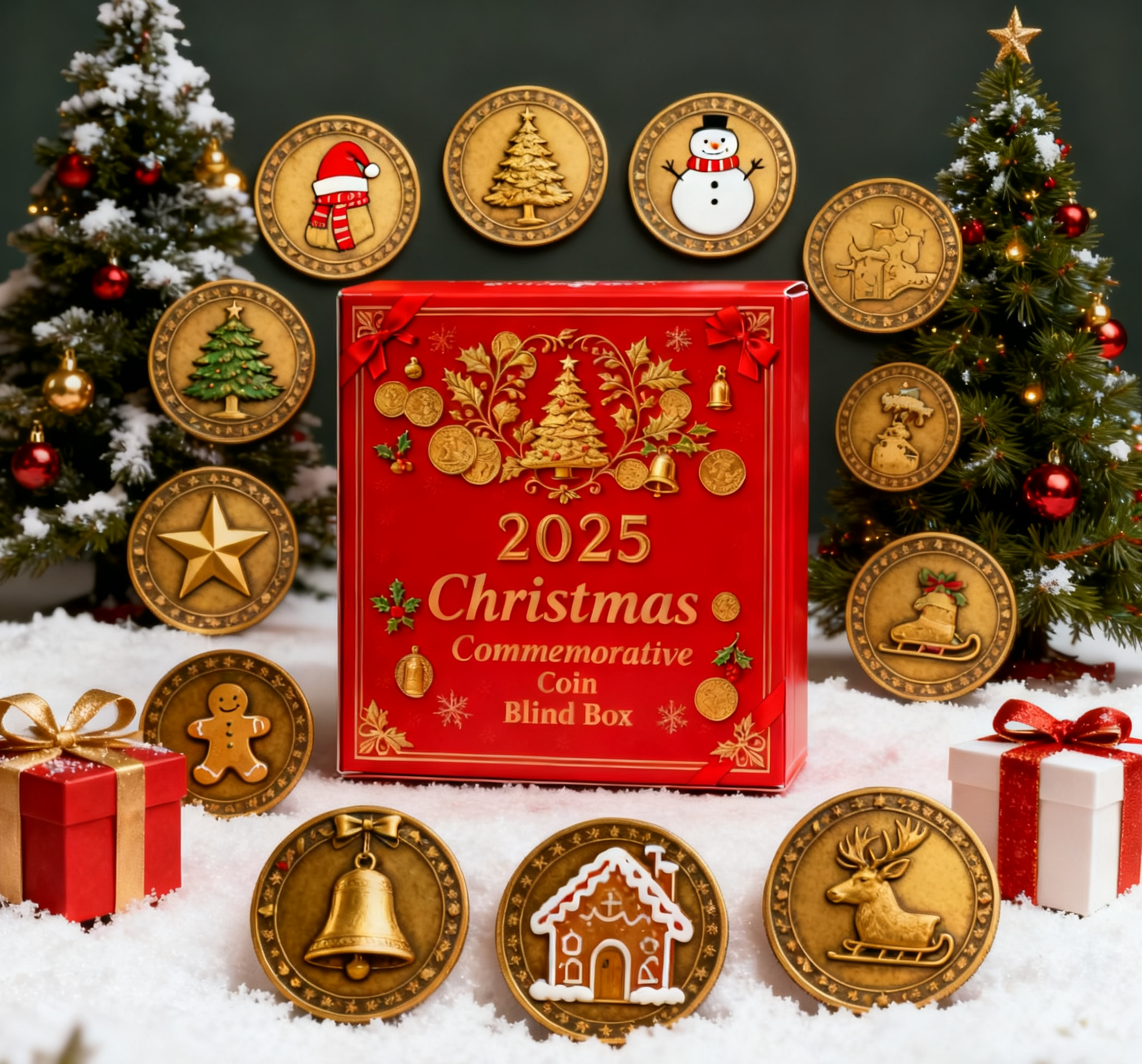 2025 Christmas Commemorative Coin Blind Box