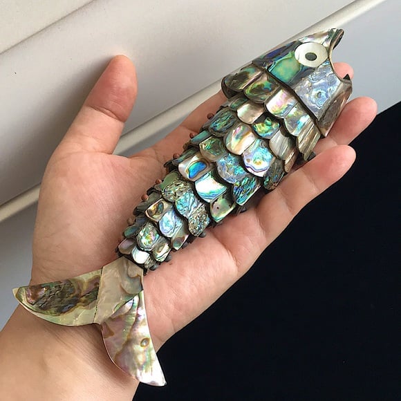 🖤 Vtg Abalone💕 Shell Bottle Opener — Vintage Charm Meets Ocean Luxury 🌊🍻