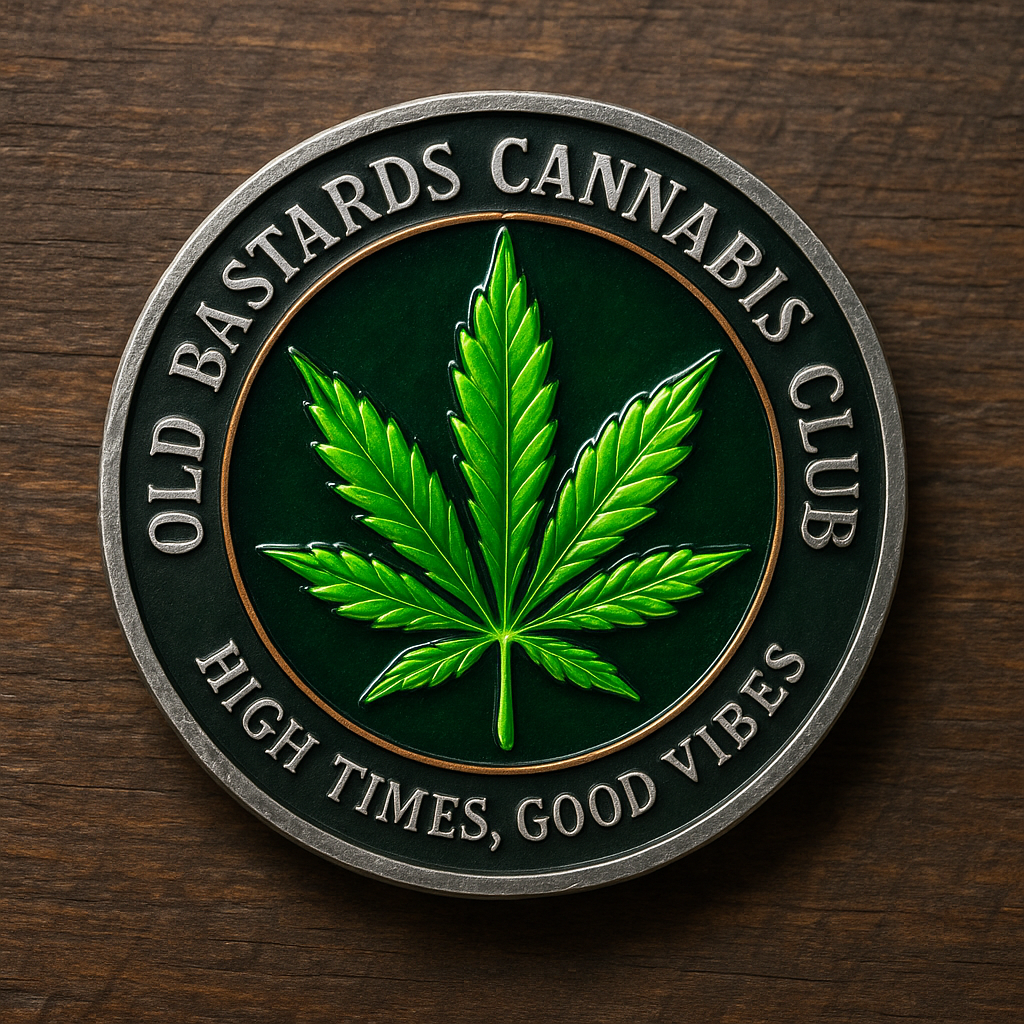 “Old Bastards Cannabis Club” Commemorative Coin