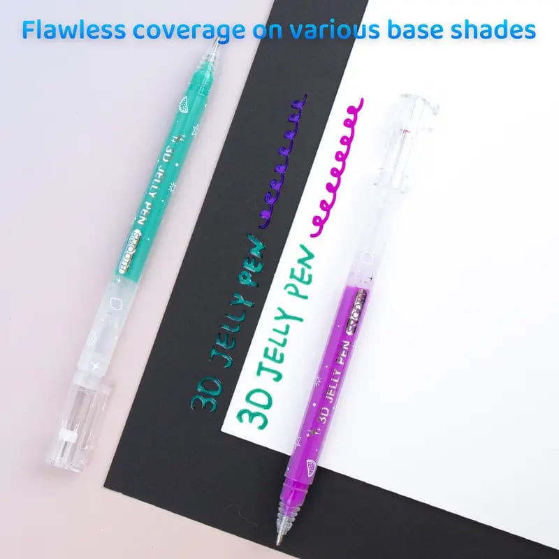 ✨🎨12/24/36 Colors 3D Jelly Pen Set: Unleash Your Creative Spark!
