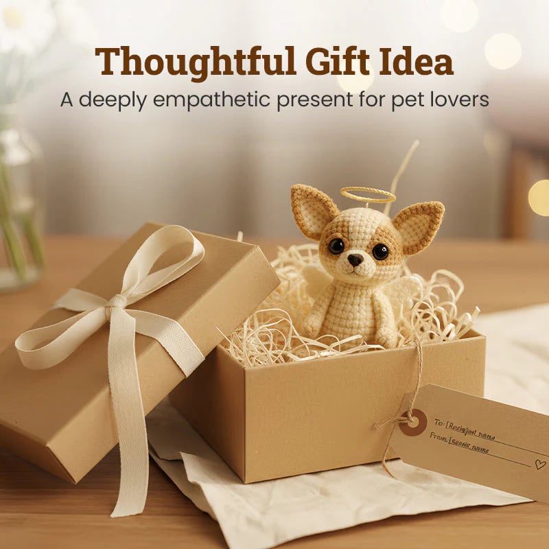 Delicate Miniature Crocheted Dog Keepsakes